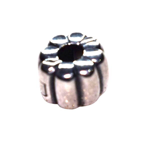 Pandora Sterling Silver Flower Charm Spacer Classic Floral Bead - Picture 2 of 6